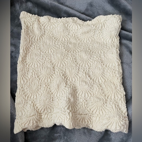 AS Revival cream textured tube top SZ M/L juniors NWOT! - Picture 1 of 2